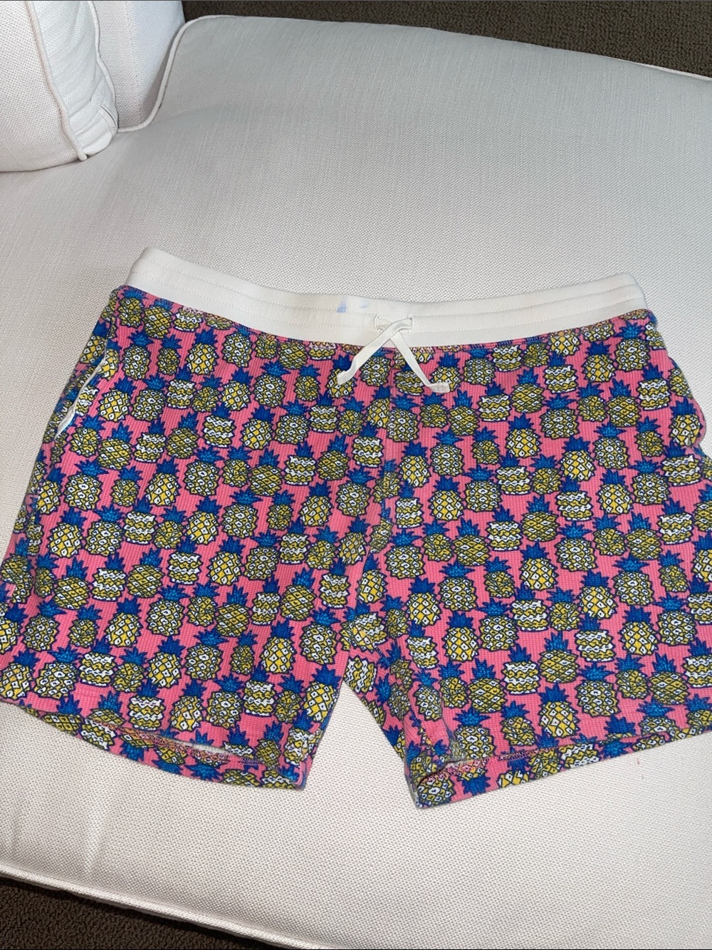 CHUBBIES Pineapple Print Sweatpant Style Shorts